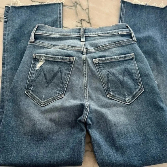 Mother The insider crop step fray like a pirate jeans size 23 B121 - Picture 6 of 7